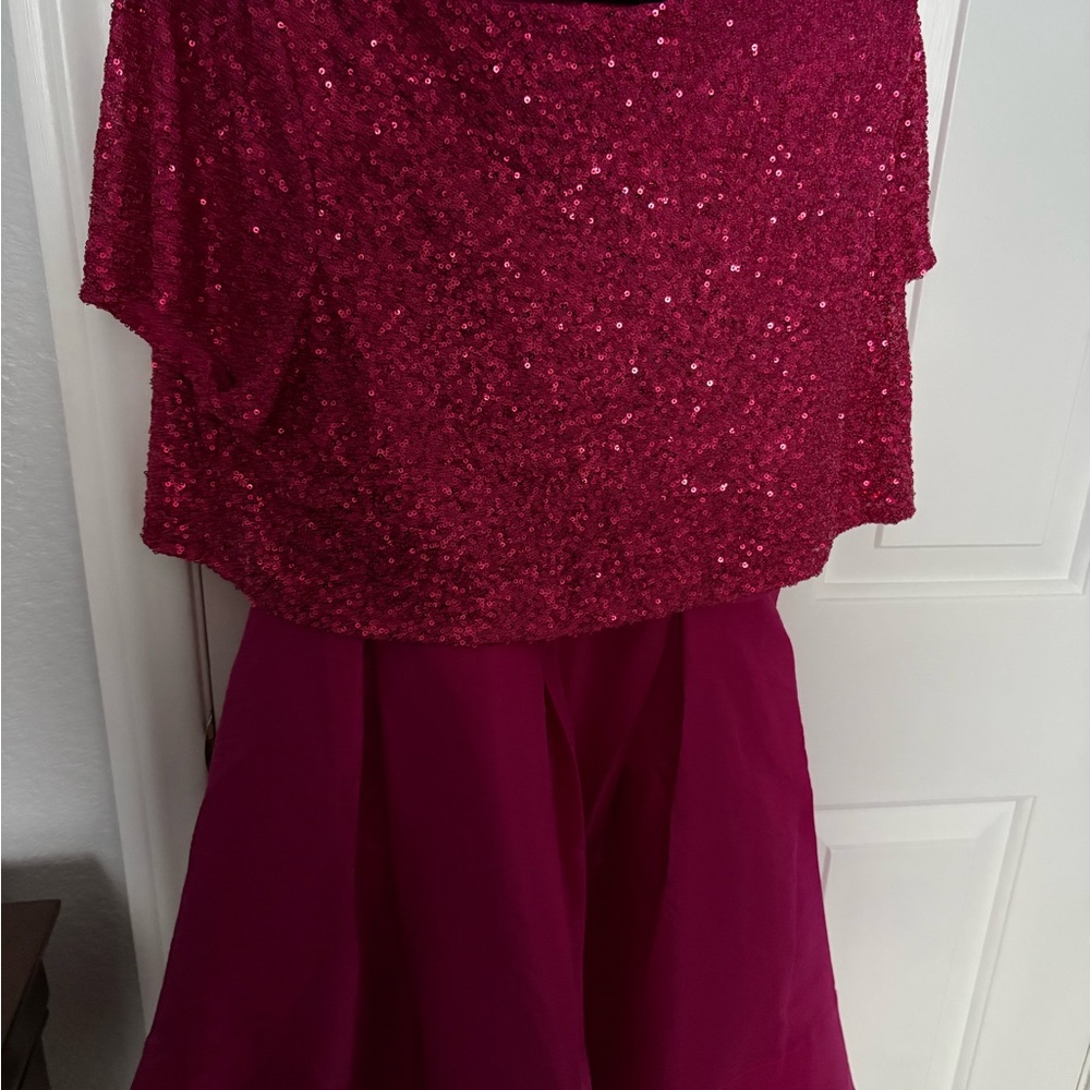 Ivy City Co Fuchsia Sequin Dress